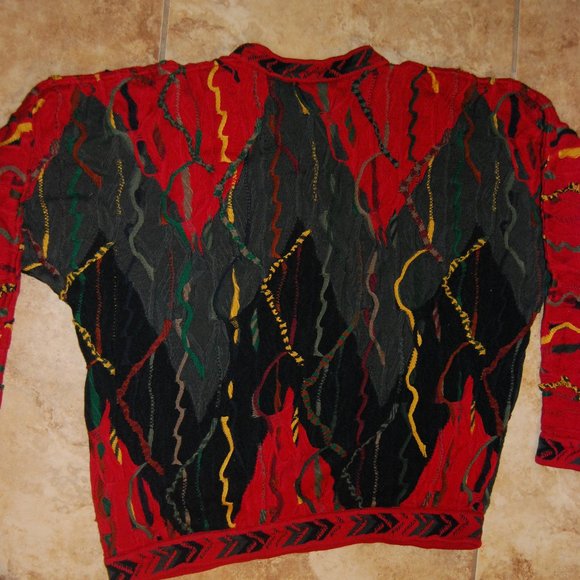 Coogi Australia Men's COOGI 3D Knit Size (L) Multicolor Sweaters Jumper Cotton - Picture 9 of 12